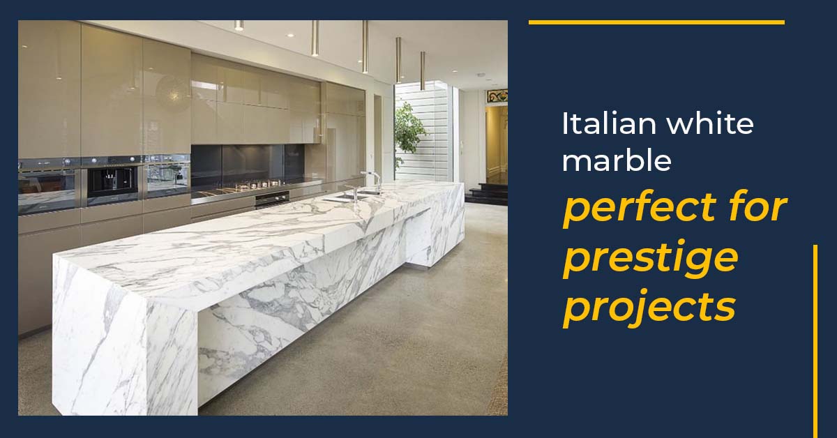 Italian white marble - perfect for prestige projects